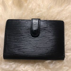 Louis Vuitton French KISS Wallet Epi Black